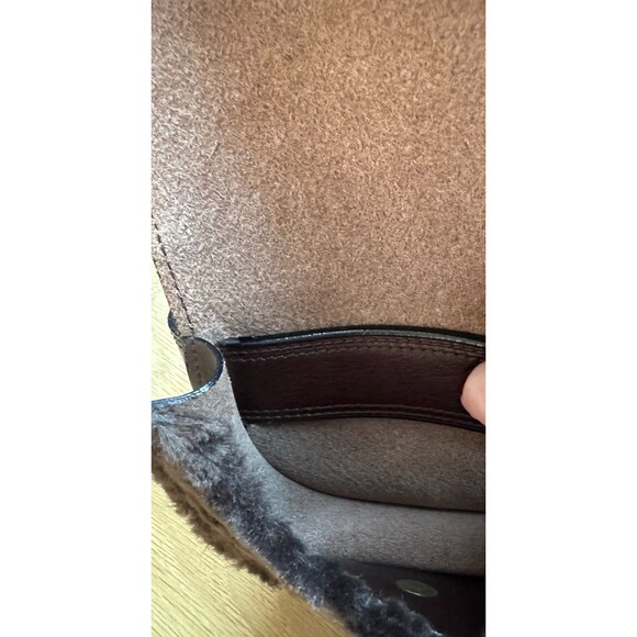 Vintage Geiger Collections Made in Austria Leather/Shearling Belt Bag - Picture 3 of 8